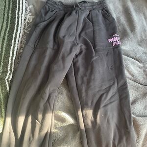 White Fox Gray Sweatpants